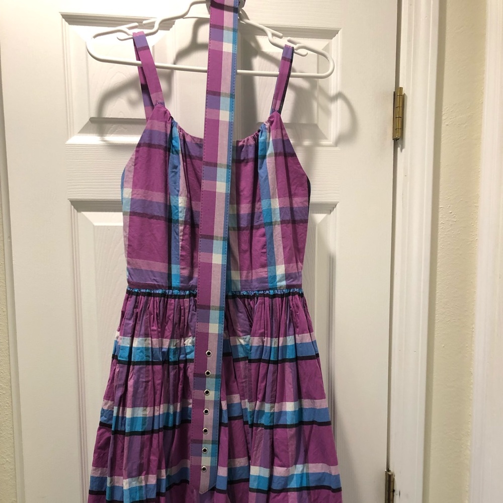 Trashy Diva Annette dress in purple plaid